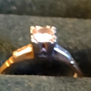 .25k 14k vintage solitaire